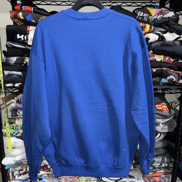 Vintage 80s NWT Jerzees Blue Crewneck Size Large - Picture 4 of 4